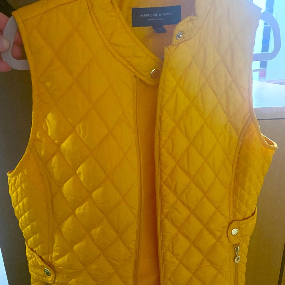 Quilted Vest, Yellow, Marc Jacobs Sz M
